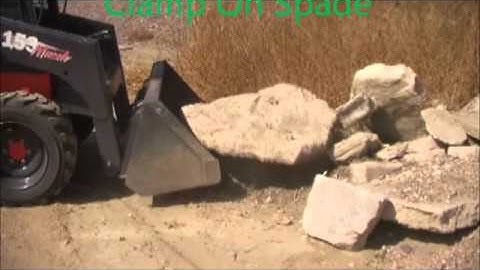 Clamp On or Slide On Spade for Tractors and Skid Steer Loaders