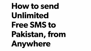 How to send Unlimited FreeSMS to Pakistan screenshot 2