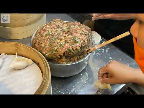 【延三夜市美食】大橋頭夜市美食推薦，超多汁美味蒸餃｜Steamed dumplings｜Taiwan night market｜吃貨探店