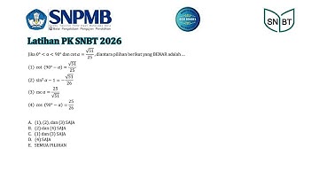 Soal Asli PK SNBT 2025 (Trigonometri) #snbt2026 #utbk2026