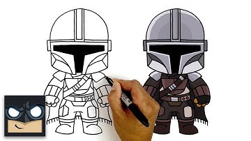 How To Draw The Mandalorian | Cartooning Club Tutorial