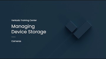 Verkada Video Security | Managing Device Storage (Command Admin)