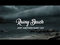 Sounds Of The Waves On The Shore Of A Rainy Beach | For Sleep, Studying, Relaxation