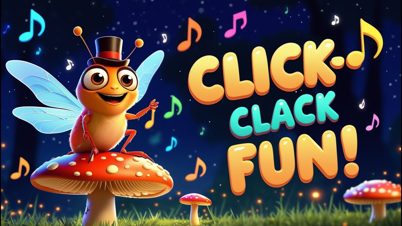 Cricket Click-Clack Song 🦗🎵 | Fun Bug Dance for Kids | Catchy Cartoon ...