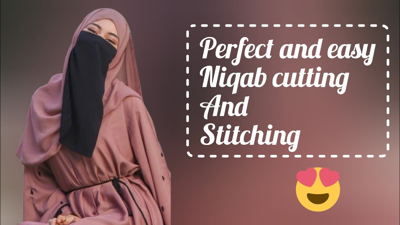 how to stitch niqab|half niqab cutting and stitching|single piece niqab|nose piece niqab|extraduppta