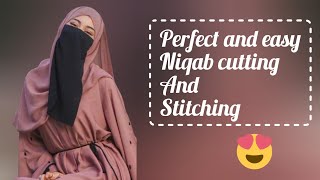 How To Sch Niqabhalf Niqab Cutting And Schingsingle Piece Niqabnose Piece Niqabextraduppta