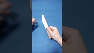 How to make a folding knife from A4 paper.