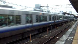 (HD)JR西日本225系5000番台E504編成　快速天王寺行き発車