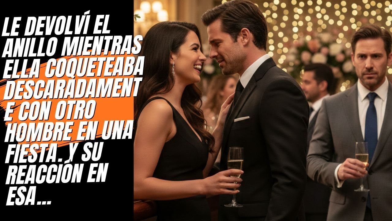 En una fiesta, la vi coquetear con otro hombre… Luego le puse el anillo en la mano y me alejé.
