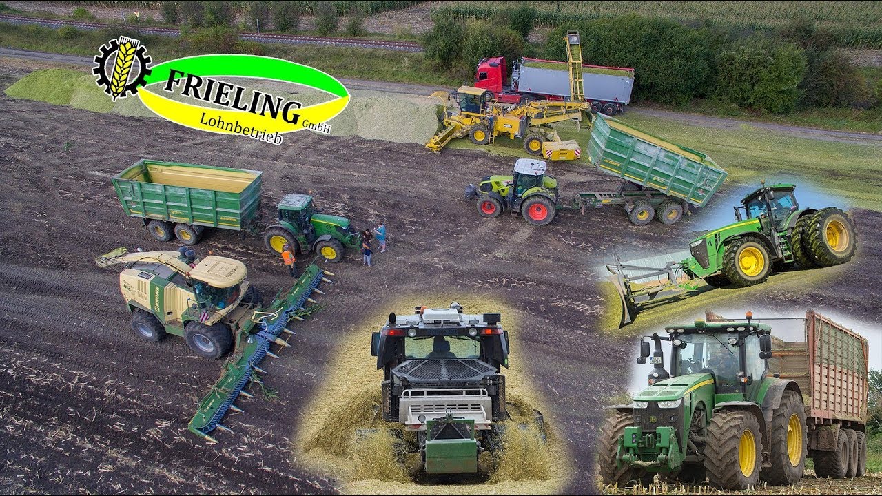 Lohnunternehmen Frieling | Osten 2017 | Maishäckseln mit einer Maismaus | Soundvideo