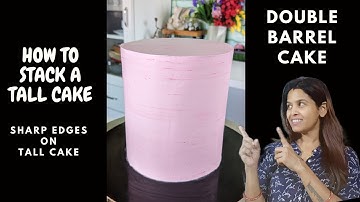 How To Fill ,Stack A Tall Double Barrel Cake |  Hazelnut Cake | Whipped Cream Cake | Tall cake