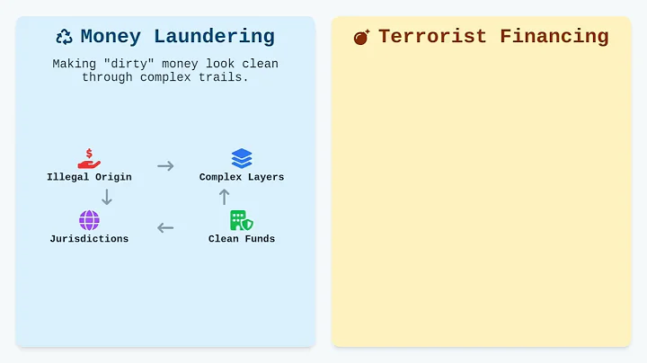 Certified Anti Money Laundering Specialist CAMS Exam Prep   Terrorist Financing vs  Money Laundering