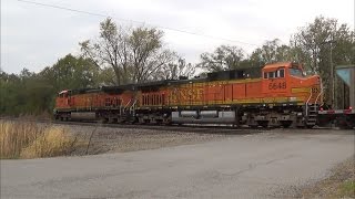 Dash 9 and AC4400 Lead BNSF Coal Train