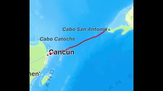 Cuba-Cancun kite crossing. World record, February 16th, 2023