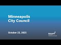 October 23, 2025 Minneapolis City Council