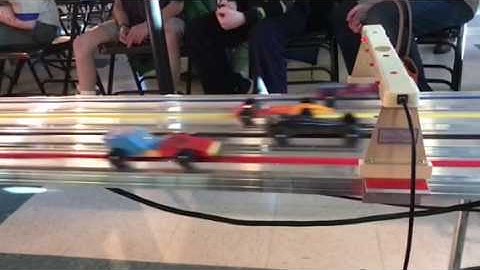 Pinewood Derby 2017 - Slo Mo Finish Line