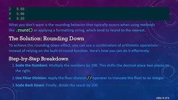 How to Round a Float to the Smallest Value with Two Decimal Places in Python