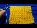 Waffle Knit Stitch - ვაფლისებური ქსოვა