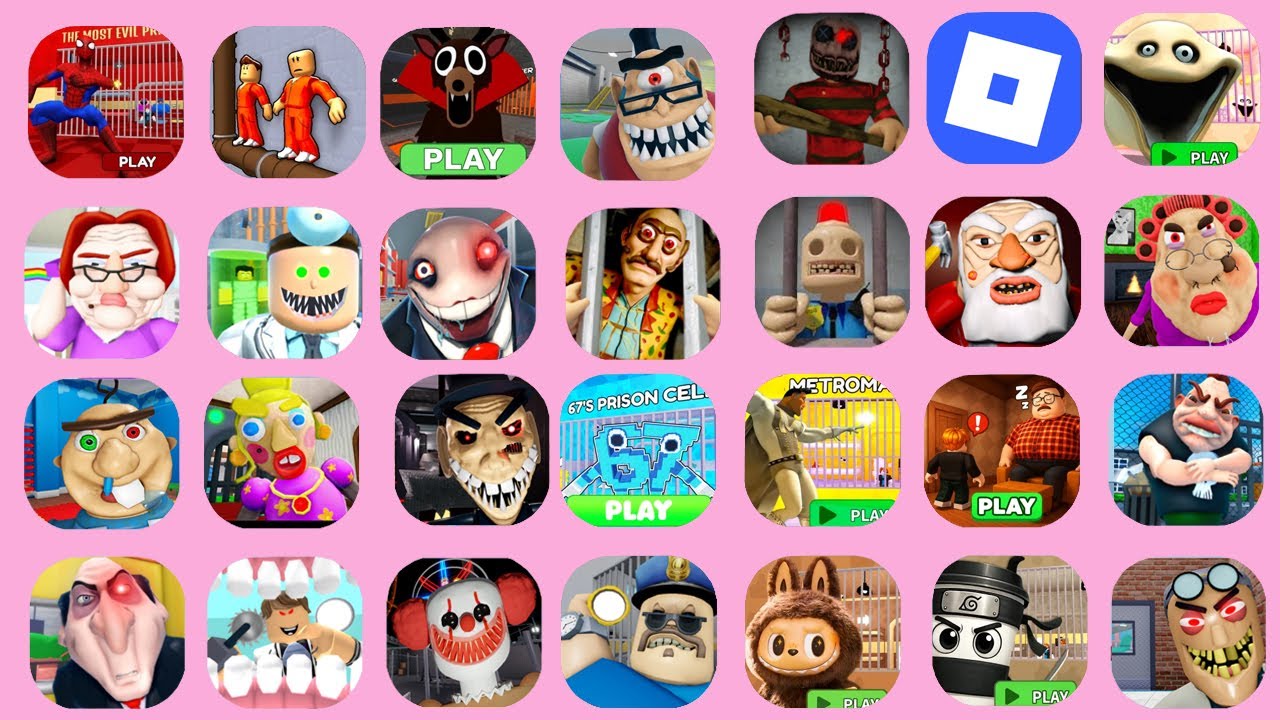 Roblox, SPIDERMAN'S PRISON RUN, EPIC PRISON BREAKOUT X!, 🧛‍♂️99 NIGHTS VAMPIRE DEER'S PRISON RUN,...