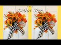 Fall Dollar Tree DIY Splatter Screen Wreath 🌻