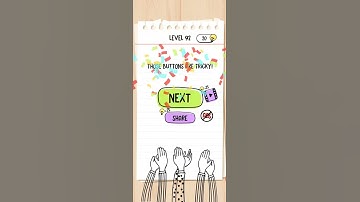 Brain Test Level 92 Click on the blue button 10 times