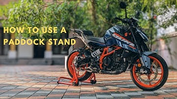 How to use a Paddock Stand