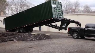 How Much Room Is Required To Take Delivery Of A 40' Shipping Container?