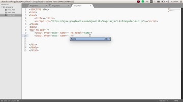 Angular JS Directives Data Binding Expression Tutorial 1