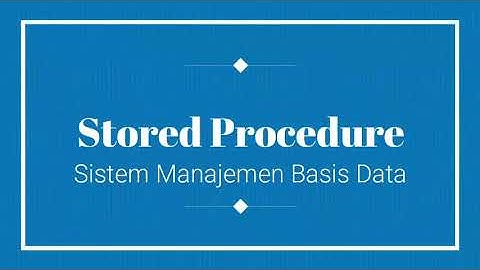 Stored Procedure