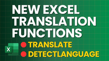 New Excel Translation Functions