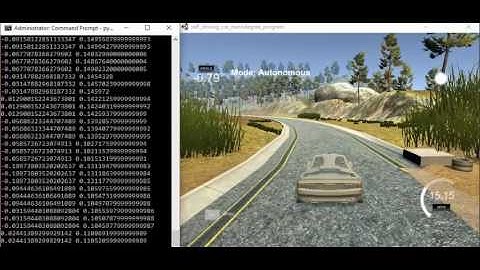 Self driving car in a simulation environment using deep learning to clone human driving behavior