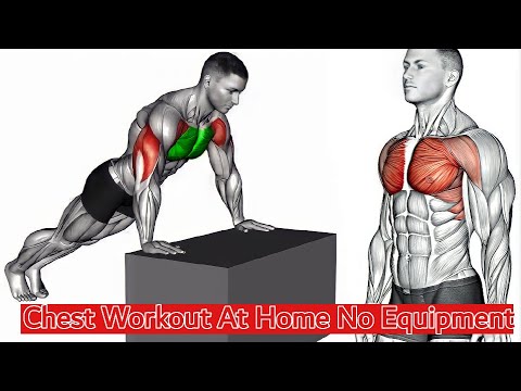 Chest workout at home no equipment - YouTube