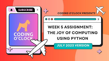 NPTEL The Joy Of Computing Using Python 5 Quiz & Programming Assignment August 2023 | IIT Ropar