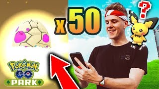 OPENING UP 50 EXCLUSIVE POKEMON GO YOKOHAMA EGGS! (SHINY PICHU EGGS)