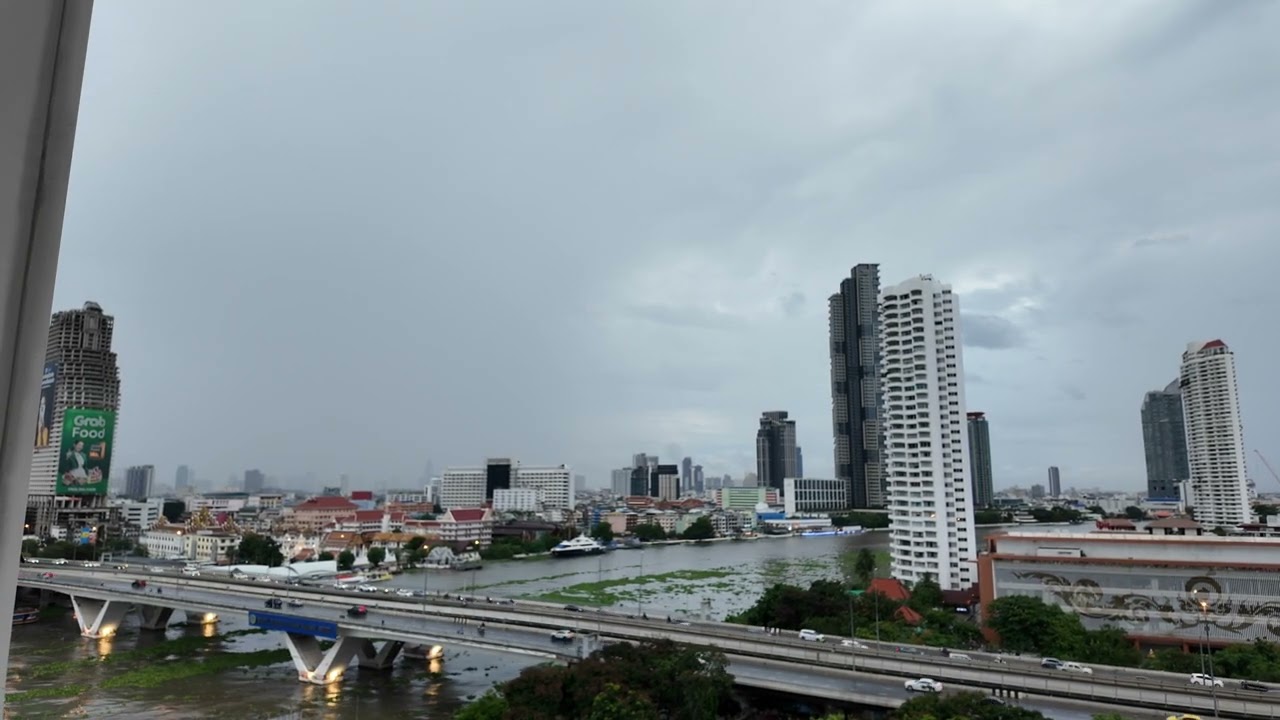 Thailand Rainy balcony view!
