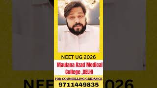 MAMC Delhi Admission 2026: Fees, Cutoff &amp; 85% DU Quota Reality 🩺 #neet2026
