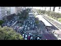 Drone footage shows protest gridlock Buenos Aires