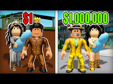 From Poor to Rich with My Girlfriend in Brookhaven 🤑💸