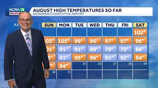 NorCal forecast: Hot Wednesday, then a touch of tropical moisture