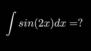 How to Integrate ∫ sin(2x) dx | Visual Calculus Step-by-Step