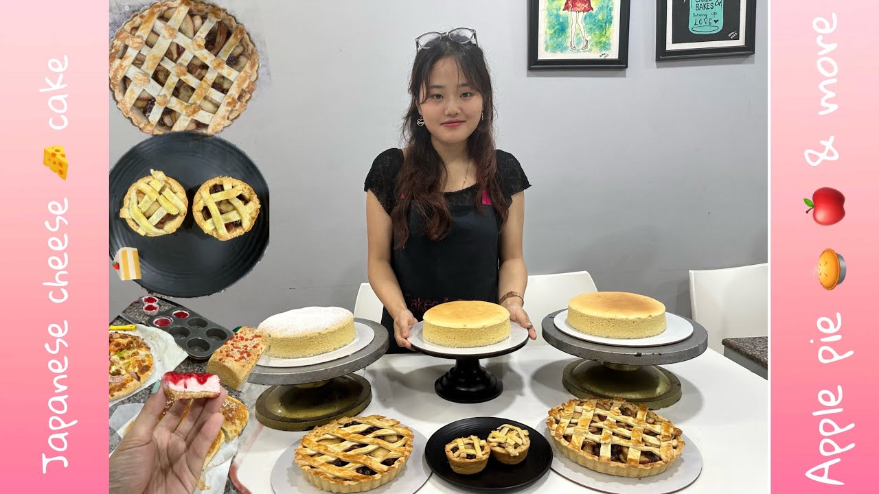 I went to baking class so you don’t have to | Japanese cheese cake | apple pie 🥧 & more