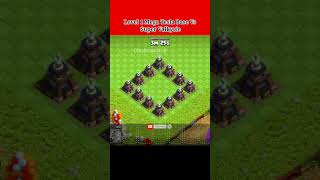 Level 1 Mega Tesla Base Vs Valkyrie & Super Valkyrie Who Win?💪||COC #shortvideo #shorts #coc