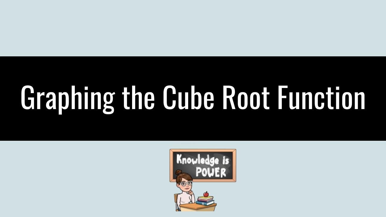 Graphing the Cube Root Function - YouTube
