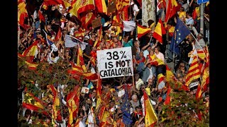Thousands of Catalans oppose secession from Spain