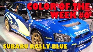 SUBARU Rally Blue Color of the week #6