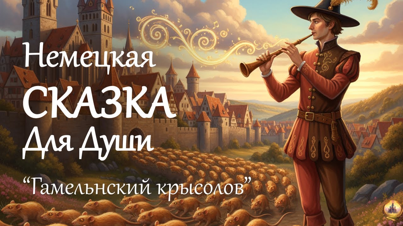 🐭Легенда о Гамельнском Крысолове 😴 Самая поучительная немецкая сказка о жадности и музыка для сна