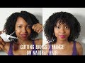 Cutting Bangs / Fringe On Natural Hair