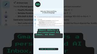 Gmail debuts a personalized AI Inbox, AI Overviews in search, and more. https://gogadget.news/S02355