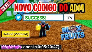 CORRE!! SAIU O NOVO CÓDIGO DO ADM de RESET STATUS DO BLOX FRUITS (roblox) 