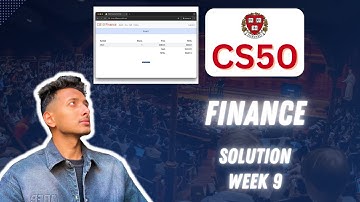 CS50 PSet 9 - Finance Walkthrough (Step by Step for Beginners)